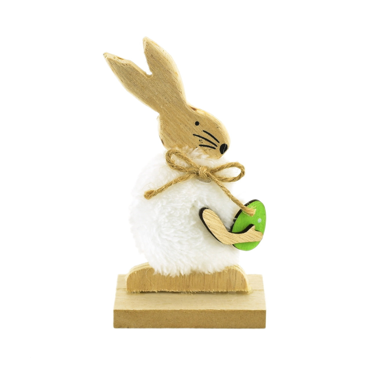 Zajíček plyšový s vajíčkem 13x7 cm
