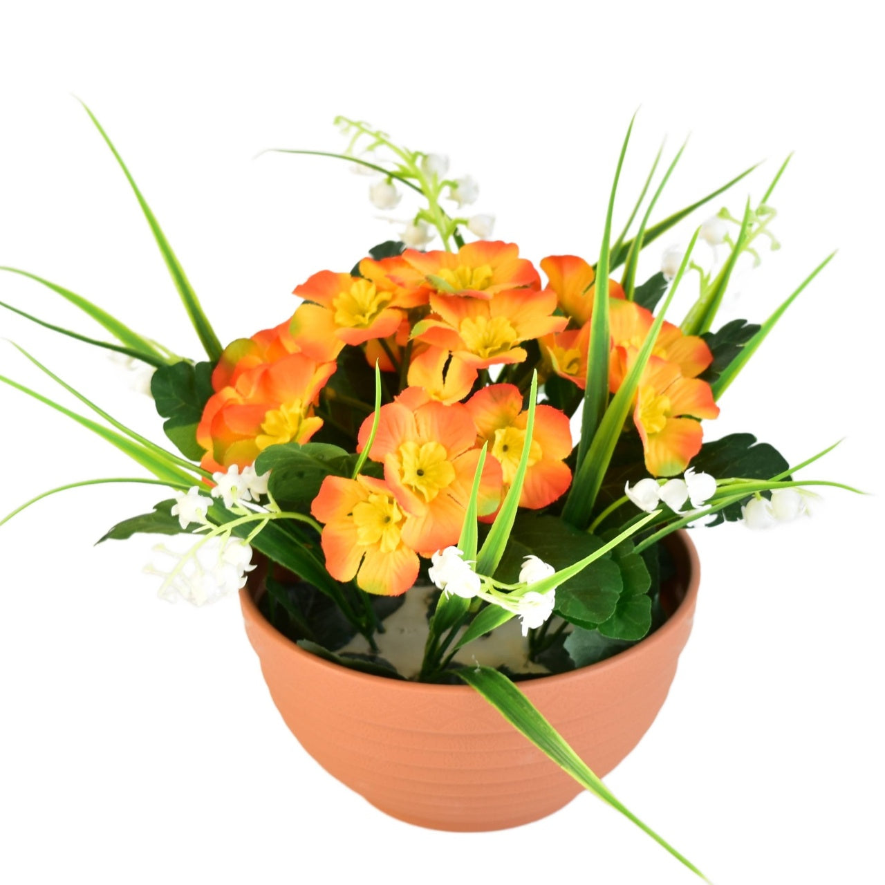 Primulky oranžové v terakotové misce Ø23/ 20 cm