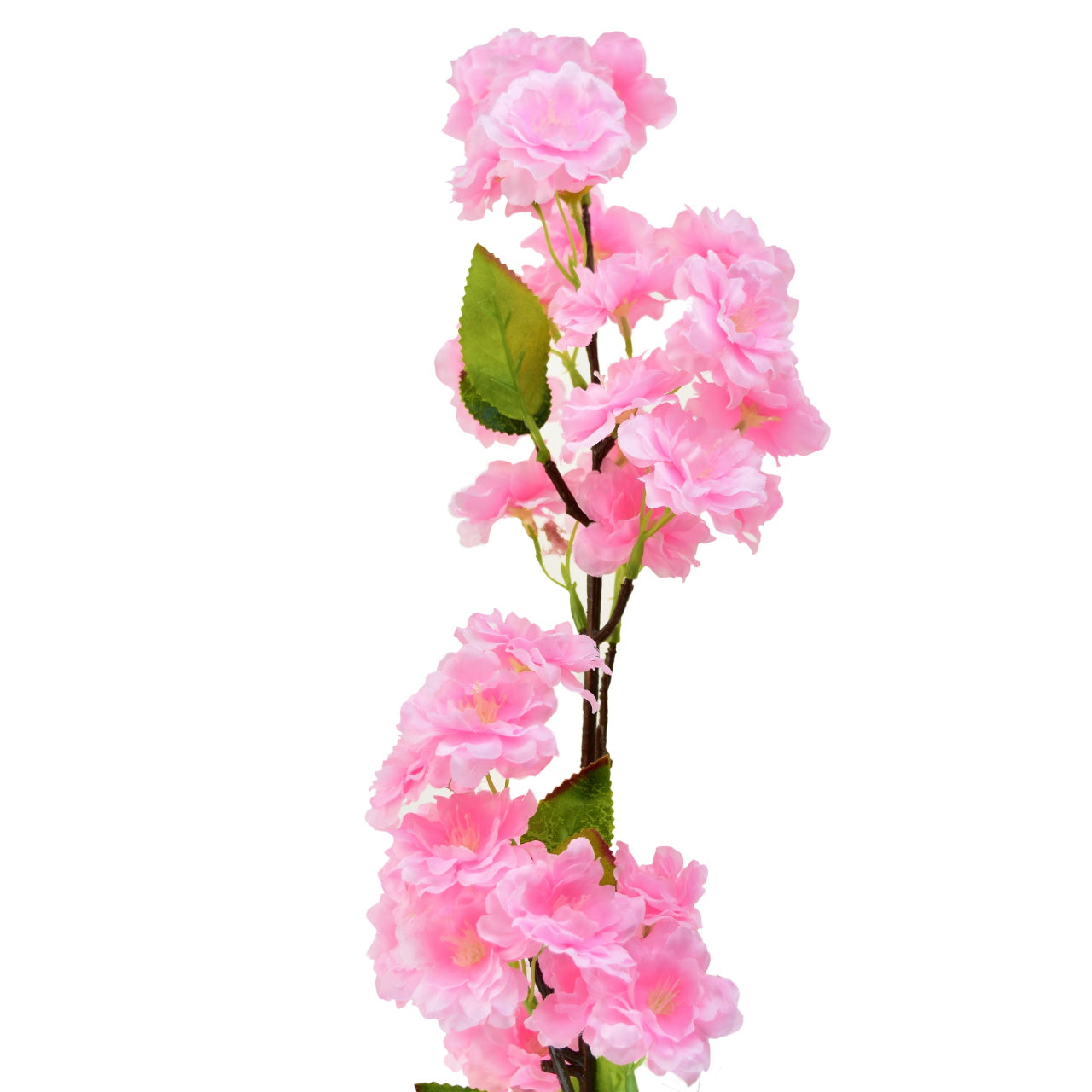 Jarní kvetoucí větev světle růžová 90 cm