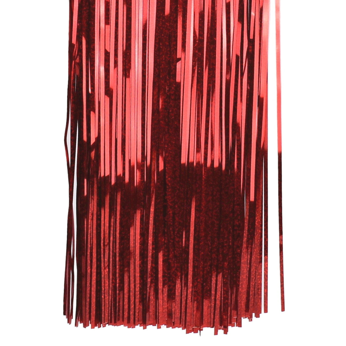 Weihnachtslametta rot mit Lasereffekt, 50 × 100 cm