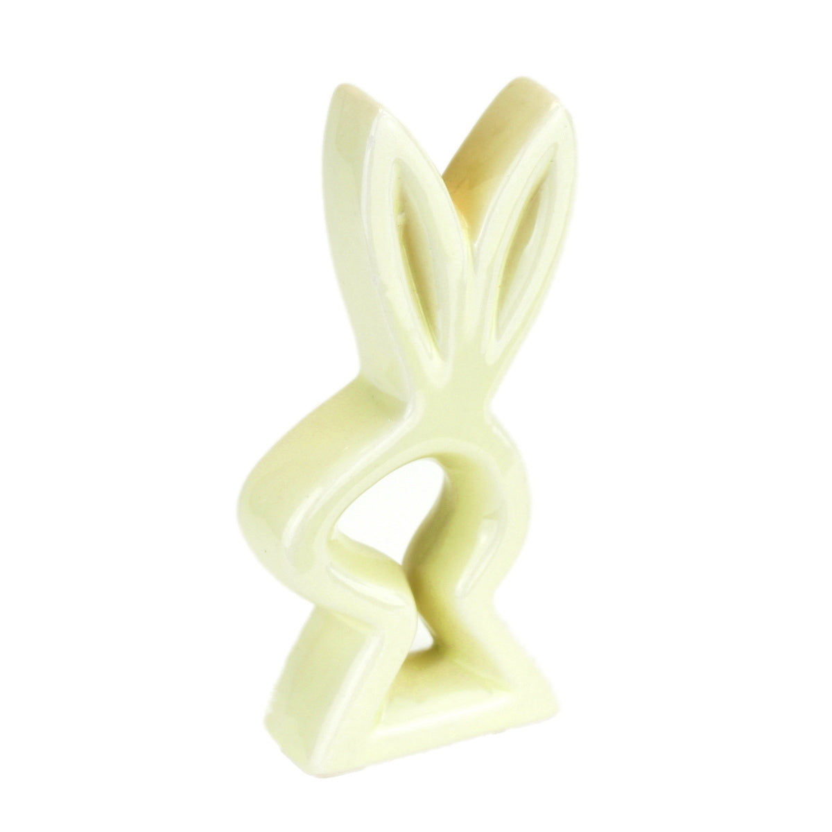 Zajíček keramický Playboy světle žlutý 11 cm