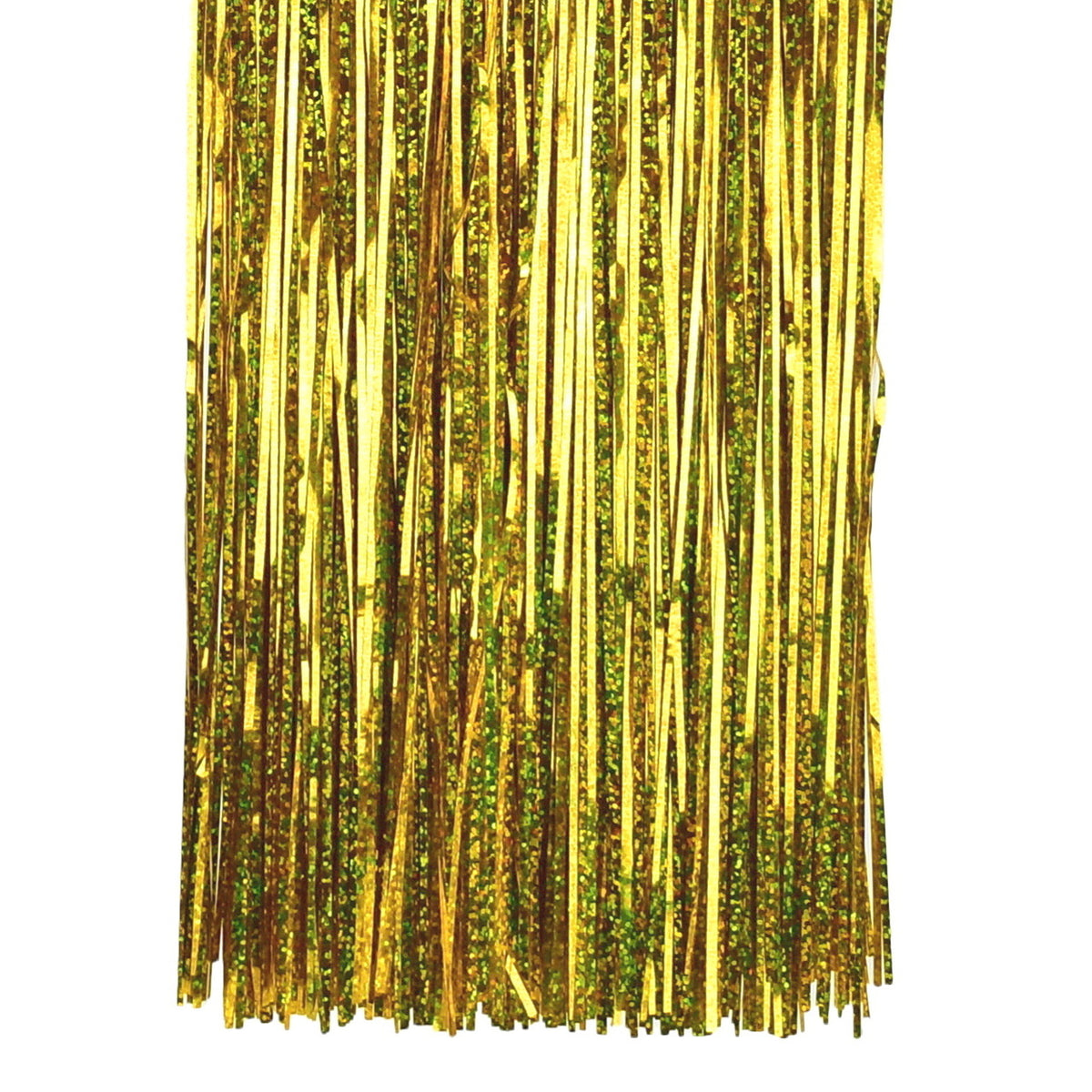 Weihnachtslametta Gold mit Lasereffekt, 50 × 100 cm