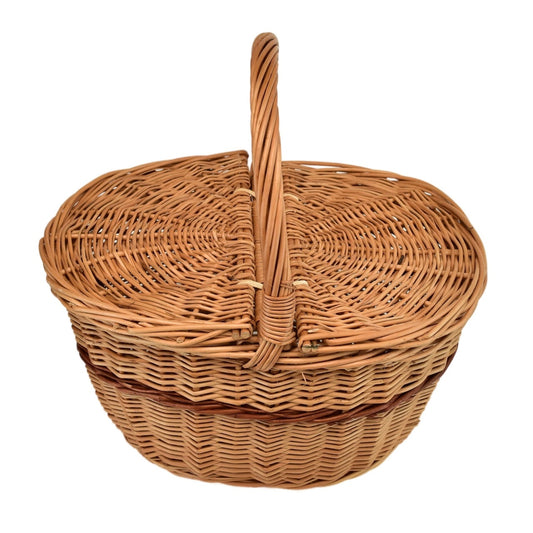 Koš Piknik ovál 36×26×19/36 cm