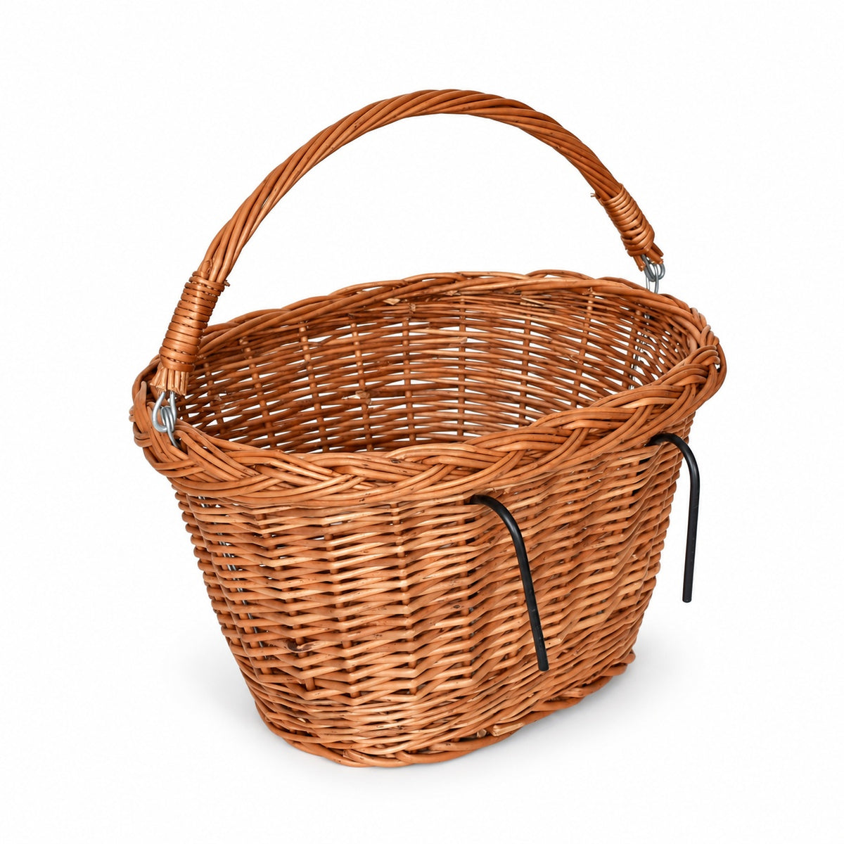 Ovaler Weiden-Fahrradkorb 39 × 29 × 24 cm