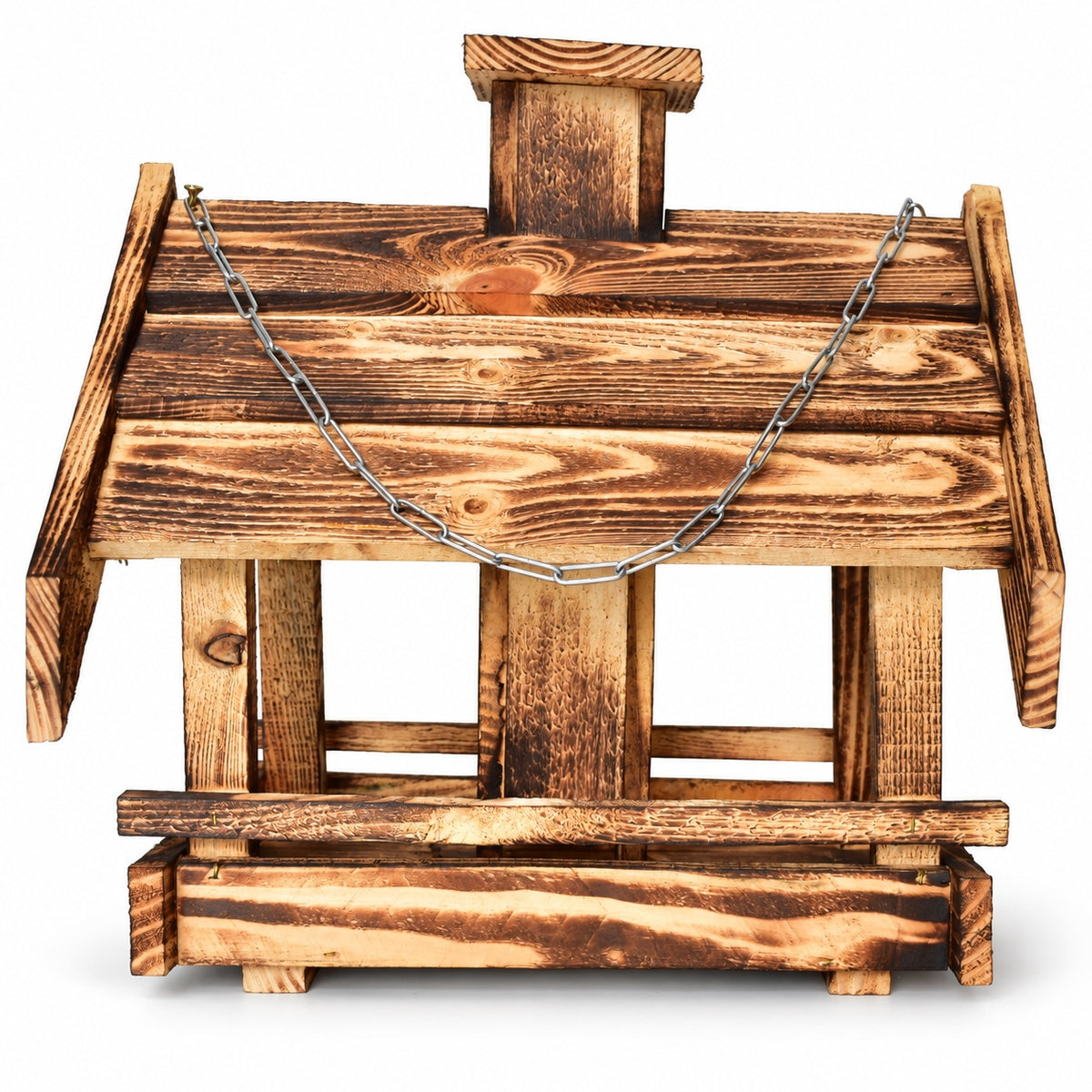 Large torched bird feeder with a filling chimney, 37 × 32 × 39 cm