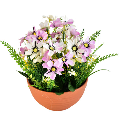 Květinová miska bílo-fialová Ø23/ 21 cm