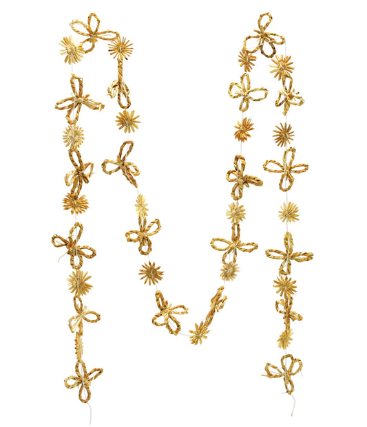 Slaměný řetěz 160 cm - sluníčka