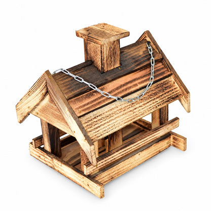 Flamed bird feeder with filling hopper, medium, 27 × 23 × 29 cm