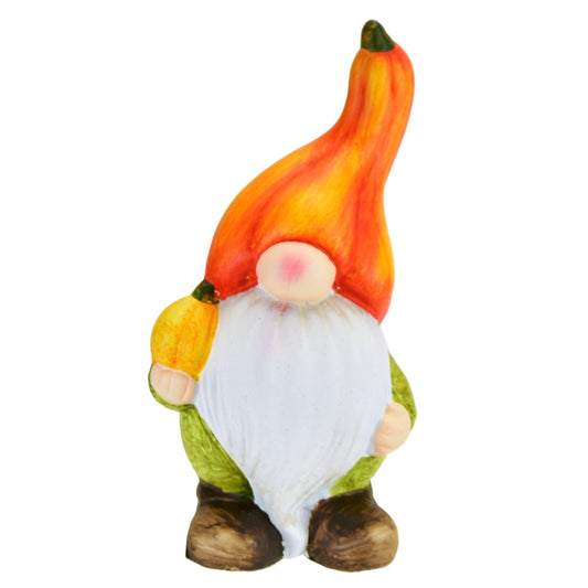 Skřítek s dýní keramický 16 cm