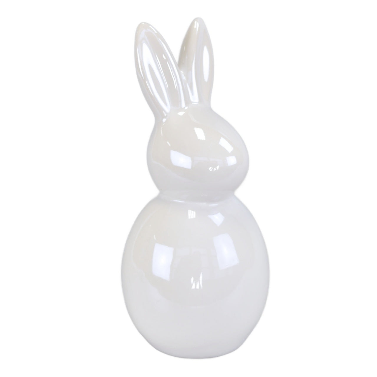 Zajíc keramický bílý 17,5 cm