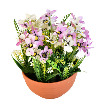 Květinová miska bílo-fialová Ø23/ 21 cm