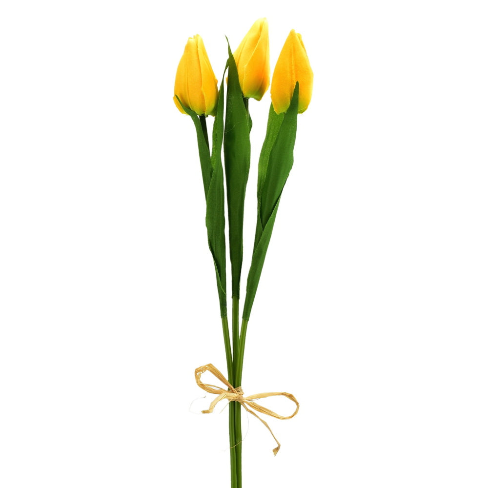 Svazek 3 ks tulipánů žluté 50 cm