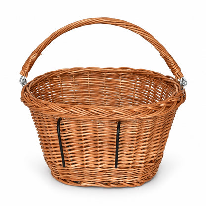 Ovaler Weiden-Fahrradkorb 39 × 29 × 24 cm