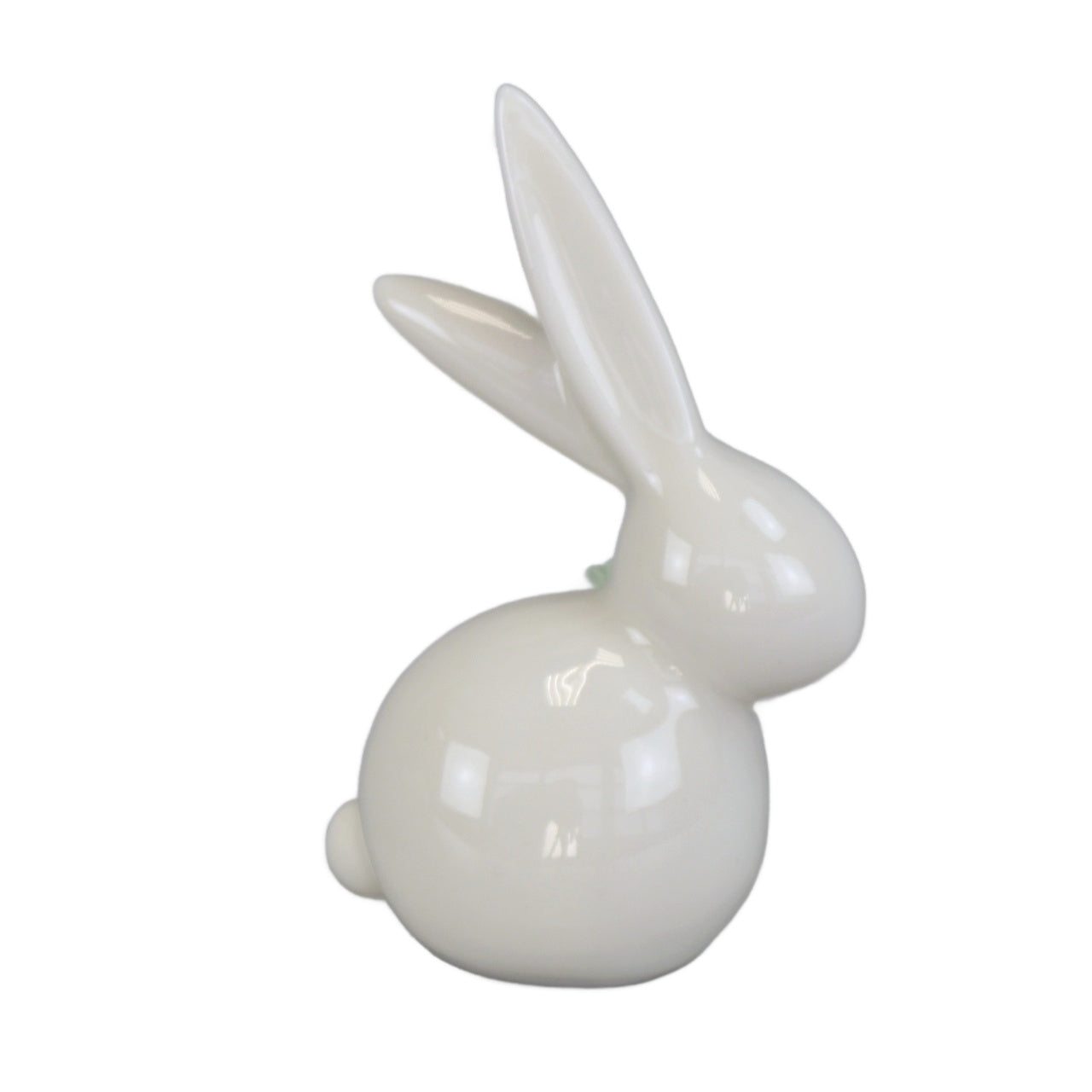Zajíček porcelánový s kytičkou 8,5 cm