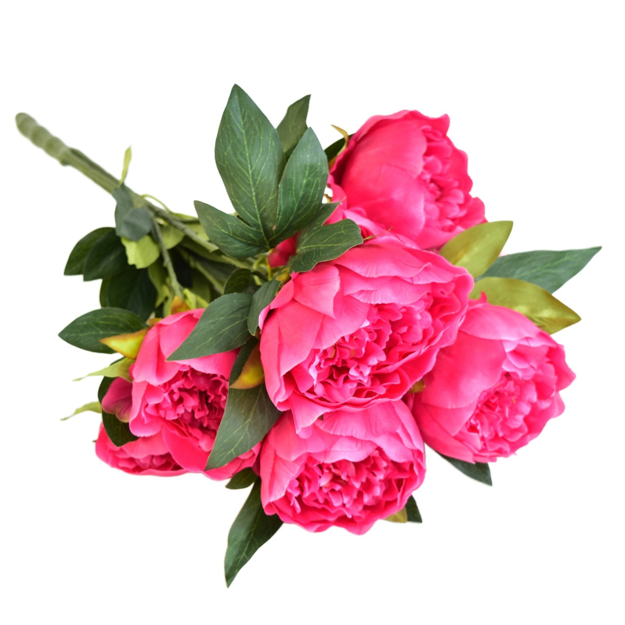 Kytice růžových pivoněk  9 květů/Ø10 cm / 60 cm