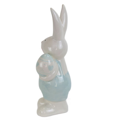Zajíc keramický s vajíčkem 21 cm