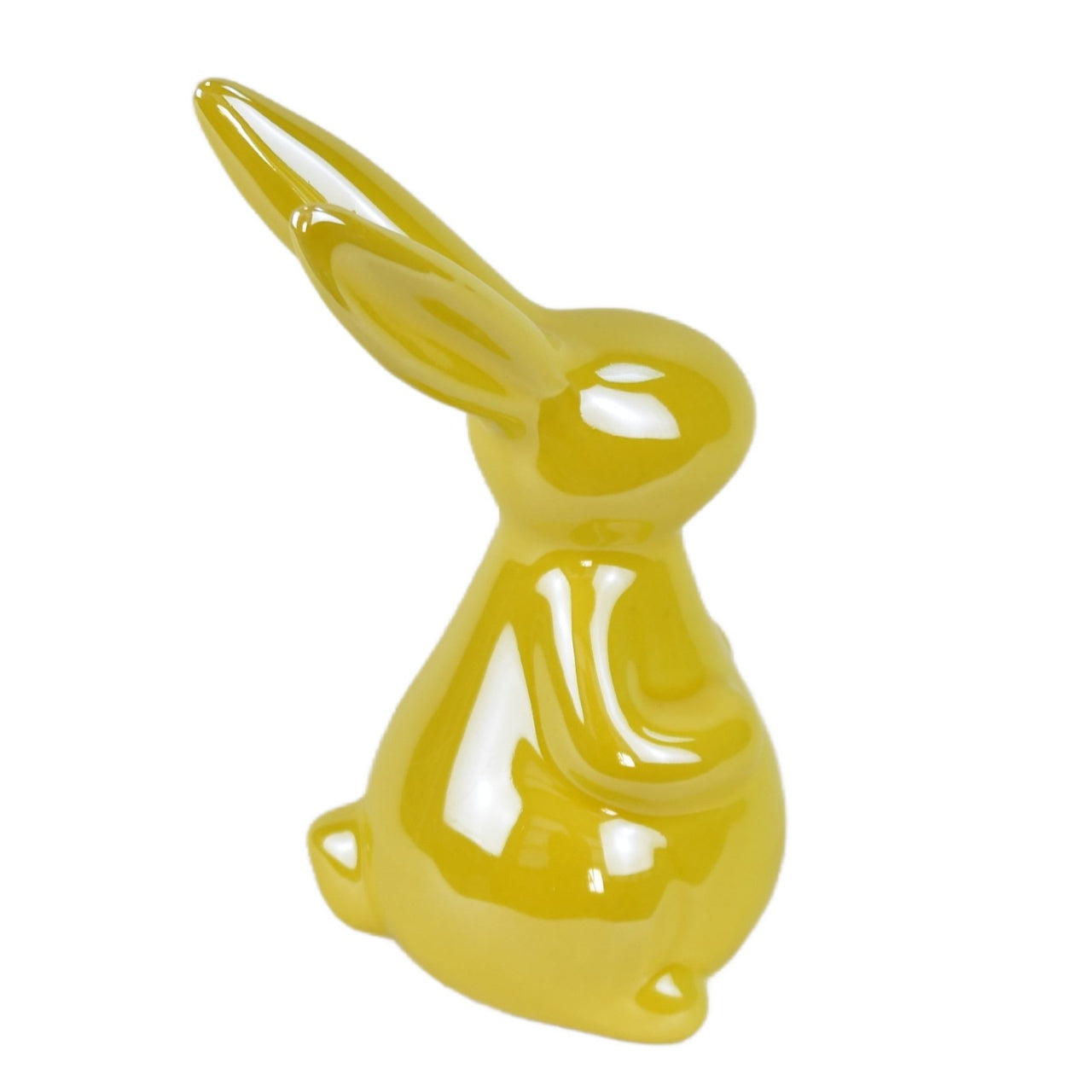 Zajíček keramický žlutý 14 cm
