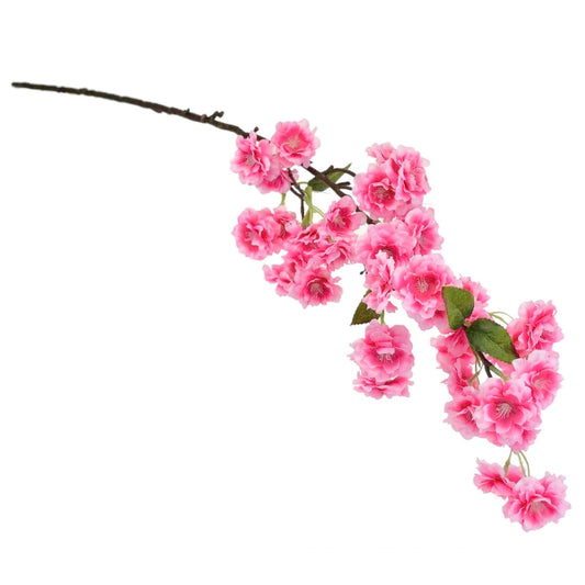 Jarní kvetoucí větev růžová 90 cm
