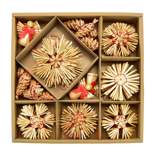 Slaměné vánoční ozdoby, 50 ozdob