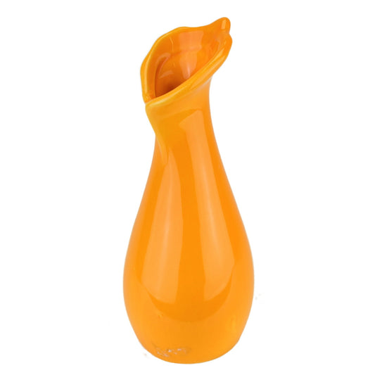 Keramická vázička oranžová 16 cm