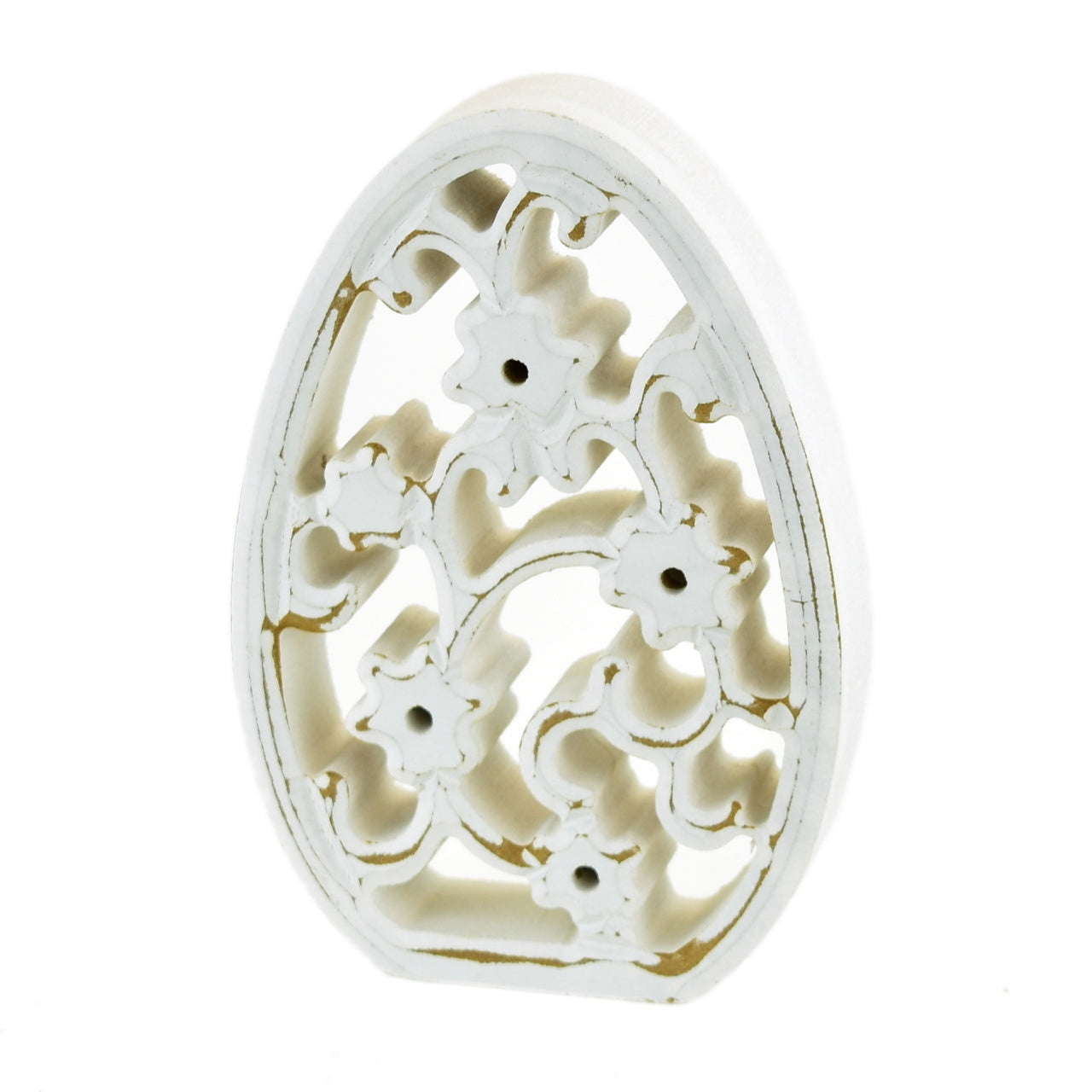 Vajíčko perforované, bílé, 12,5cm