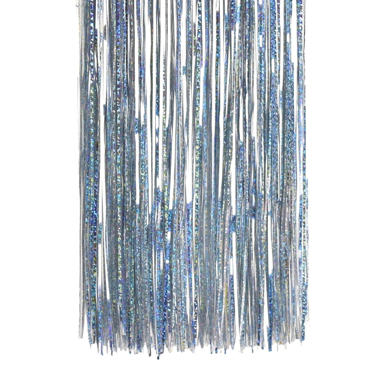 Weihnachtslametta, silber, mit Lasereffekt, 50 × 100 cm