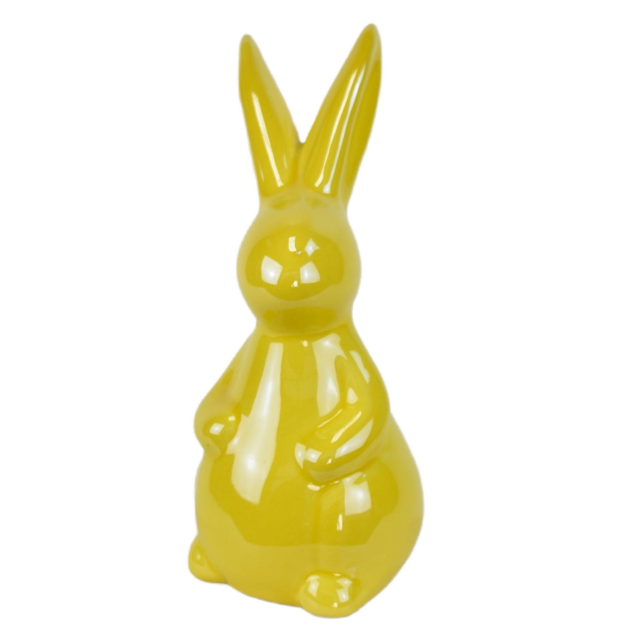 Zajíček keramický žlutý 14 cm