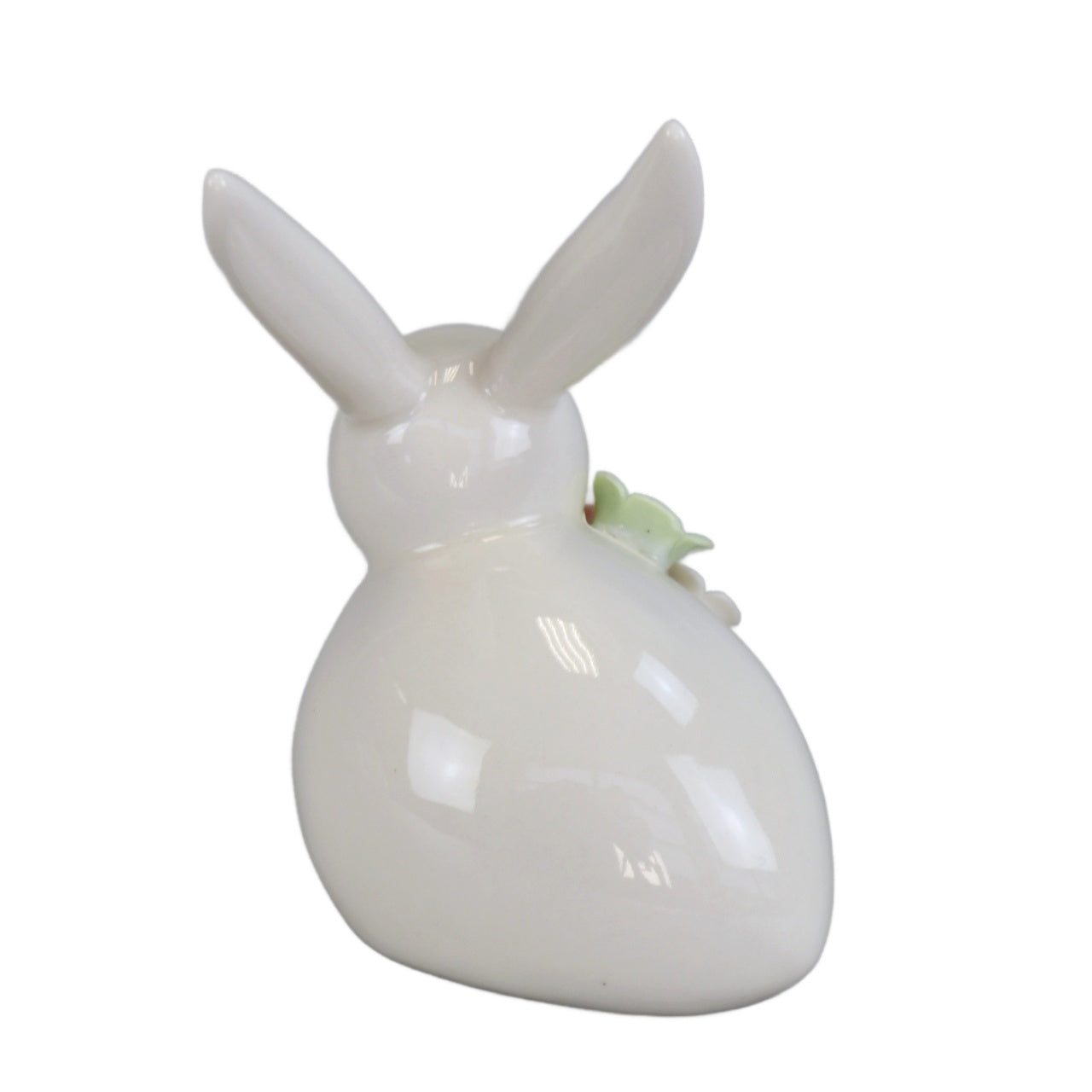 Zajíček porcelánový s kytičkou 11 cm