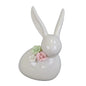 Zajíček porcelánový s kytičkou 11 cm