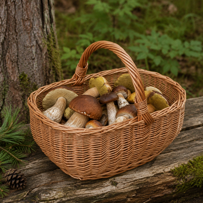 Wicker Basket square, hand-woven from natural wicker, 35×25×29 cm