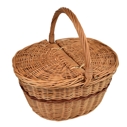 Koš Piknik ovál 36×26×19/36 cm