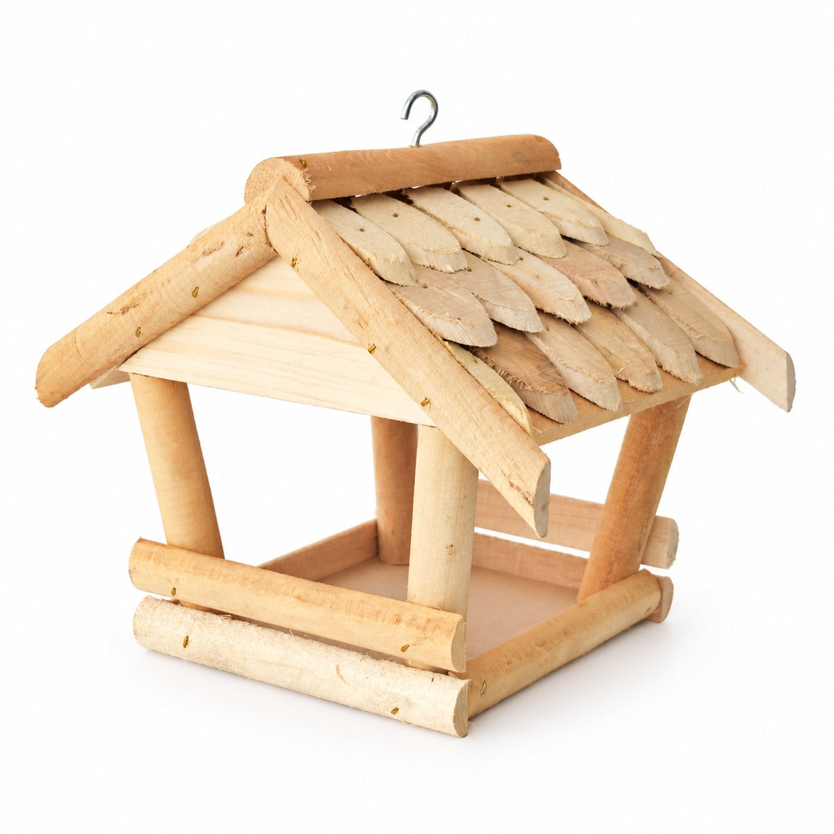 Birch bird feeder medium 27 × 21 × 23 cm