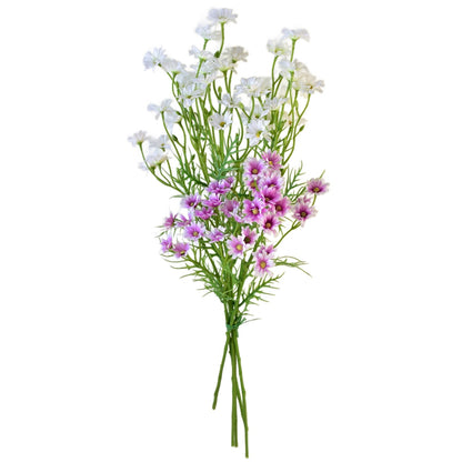 Luční kvítí kopretin s drobnými kvítky světle fialové 70 cm