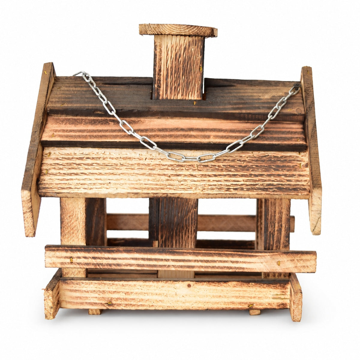 Flamed bird feeder with filling hopper, medium, 27 × 23 × 29 cm