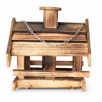 Flamed bird feeder with filling hopper, medium, 27 × 23 × 29 cm