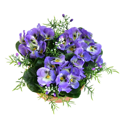 Fialky fialové v terakotové misce Ø20/ 21 cm
