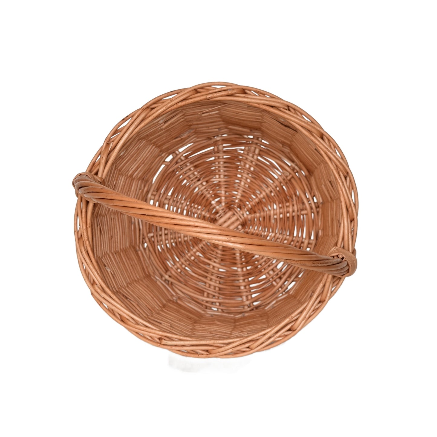 Proutěný košík Trháček , ručně pletený z přírodního proutí, 26×26×38 cm