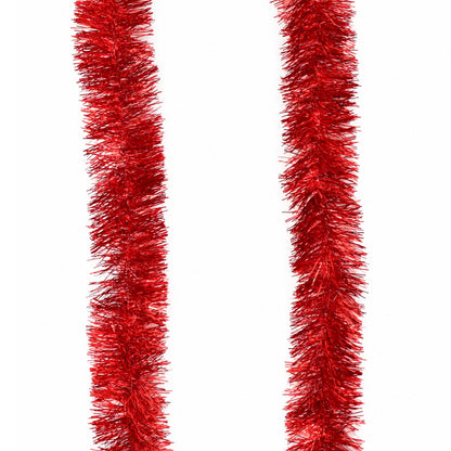 Vánoční řetěz červený, Ø10 cm, délka 6 m
