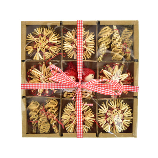 Slaměné vánoční ozdoby, 38 ozdob