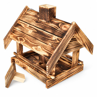 Large torched bird feeder with a filling chimney, 37 × 32 × 39 cm