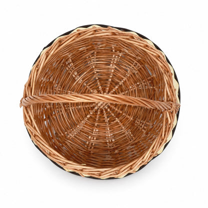 Košík Bolerko střední, ručně pletený z přírodního proutí 23×23×15-31 cm