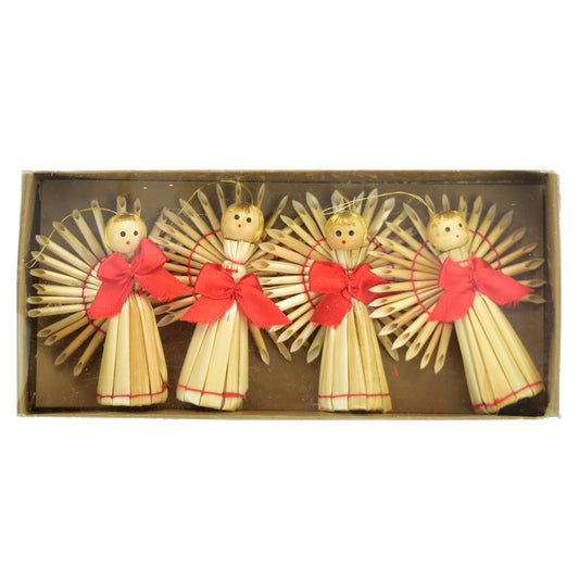 Slaměné andílci, 4 ks