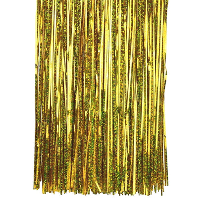 Weihnachtslametta Gold mit Lasereffekt, 50 × 100 cm