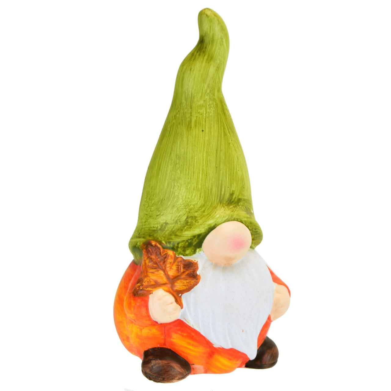 Skřítek s lístečkem keramický 15x8 cm