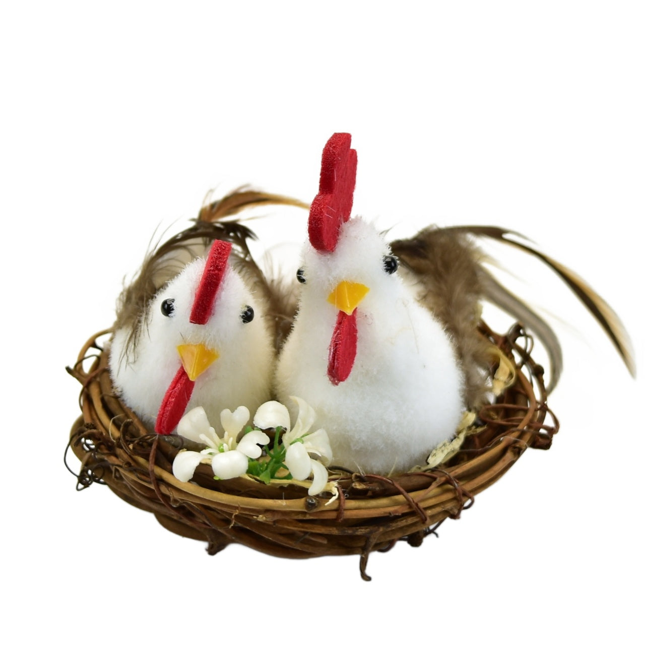Slepička s kohoutkem v hnizdečku 7x9 cm