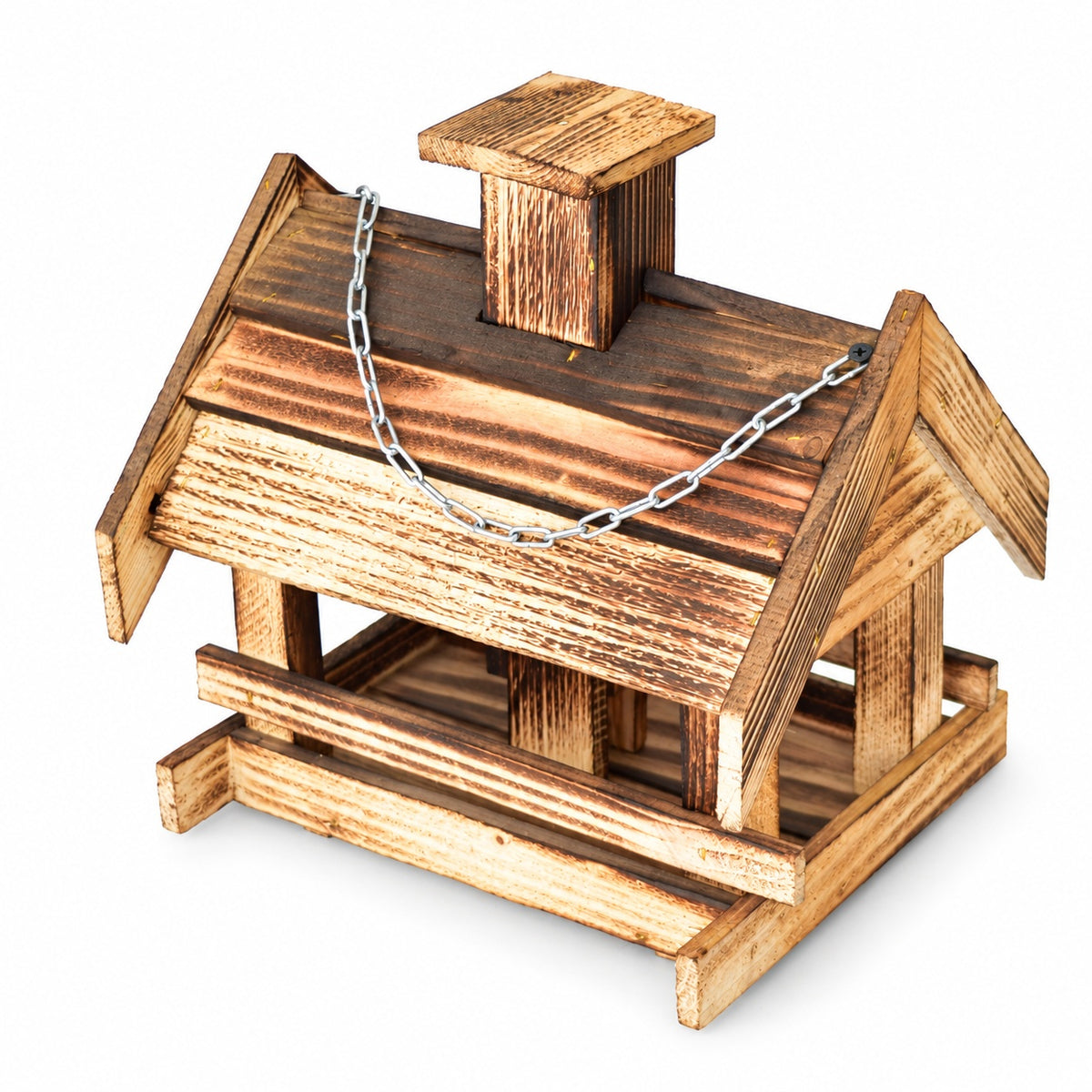 Flamed bird feeder with filling hopper, medium, 27 × 23 × 29 cm