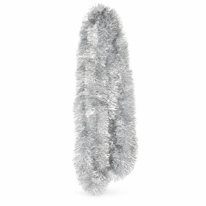 Vánoční řetěz stříbrný, Ø10 cm, délka 6 m