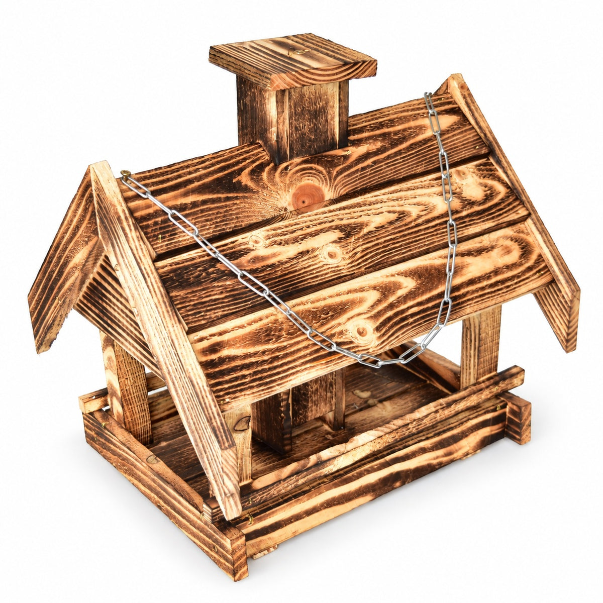 Large torched bird feeder with a filling chimney, 37 × 32 × 39 cm