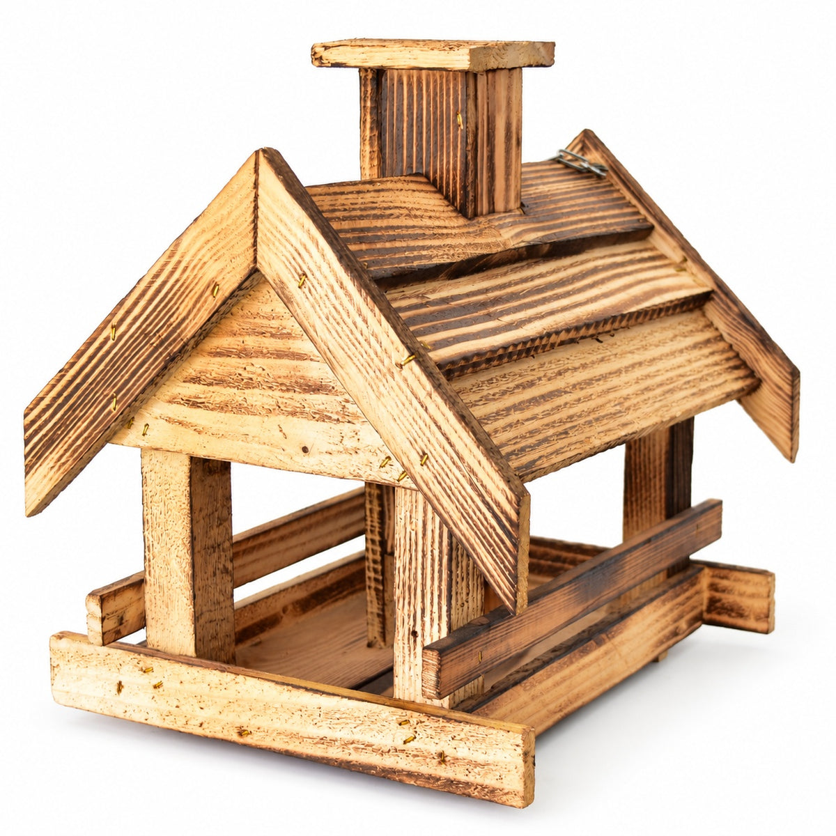 Flamed bird feeder with filling hopper, medium, 27 × 23 × 29 cm