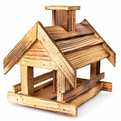 Flamed bird feeder with filling hopper, medium, 27 × 23 × 29 cm